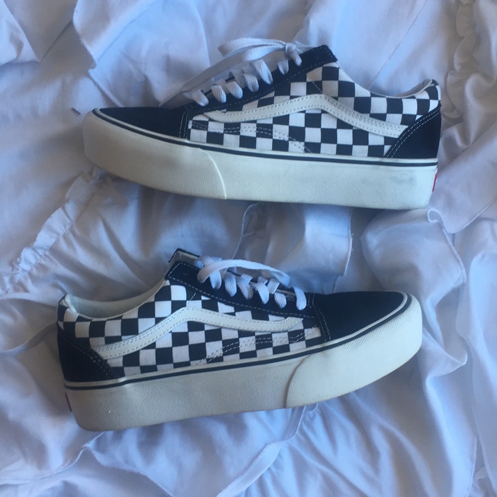 Old Skool Platform- Vans checkerboard